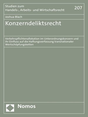 cover image of Konzerndeliktsrecht